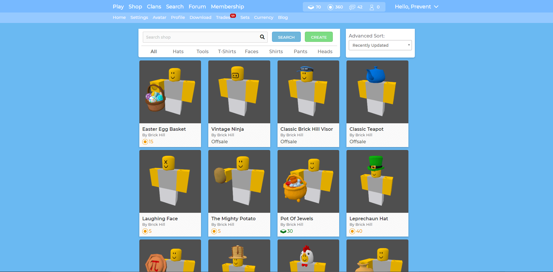 Brick Hill Blue Theme