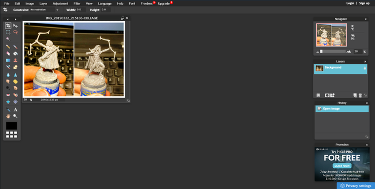 Pixlr Fullscreen