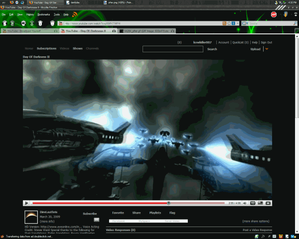 Darkened Youtube