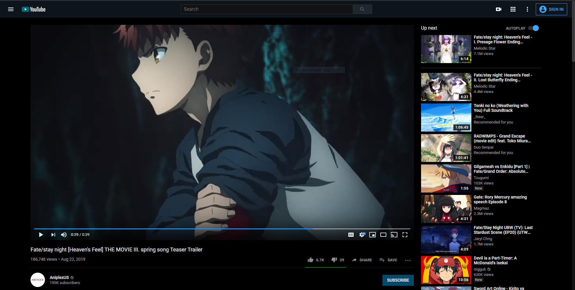 Youtube Dark Blue