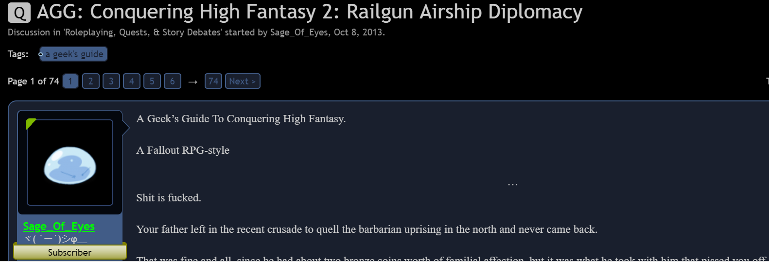 Spacebattles - remove times new roman from threads