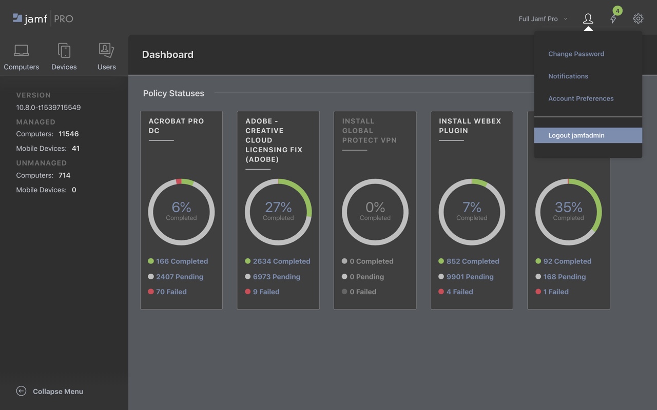 Jamf Pro Dark Mode