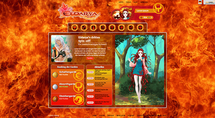 Eldarya - Burning Fire - with map