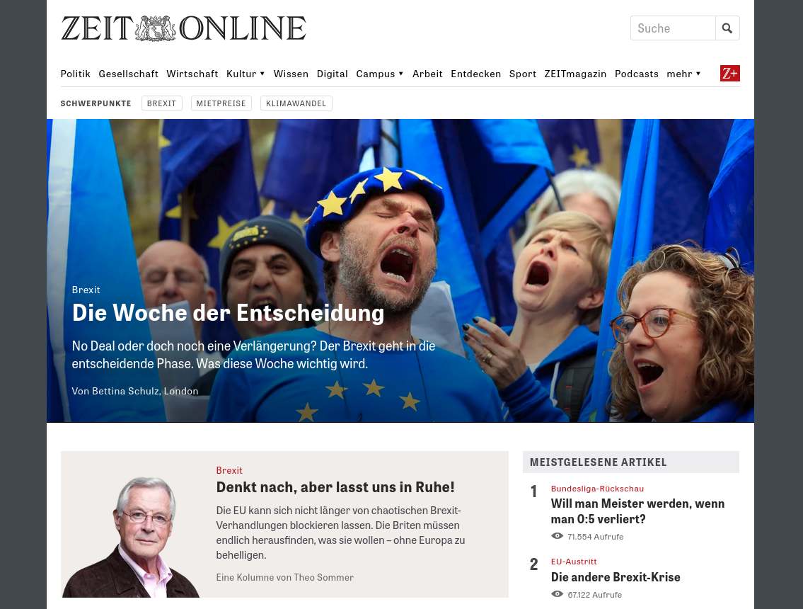 Kein Ze.tt auf Zeit.de