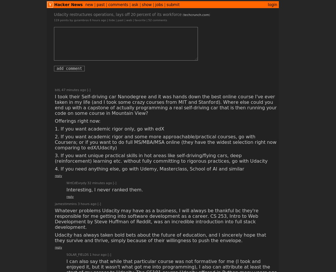 Better Hacker News Dark