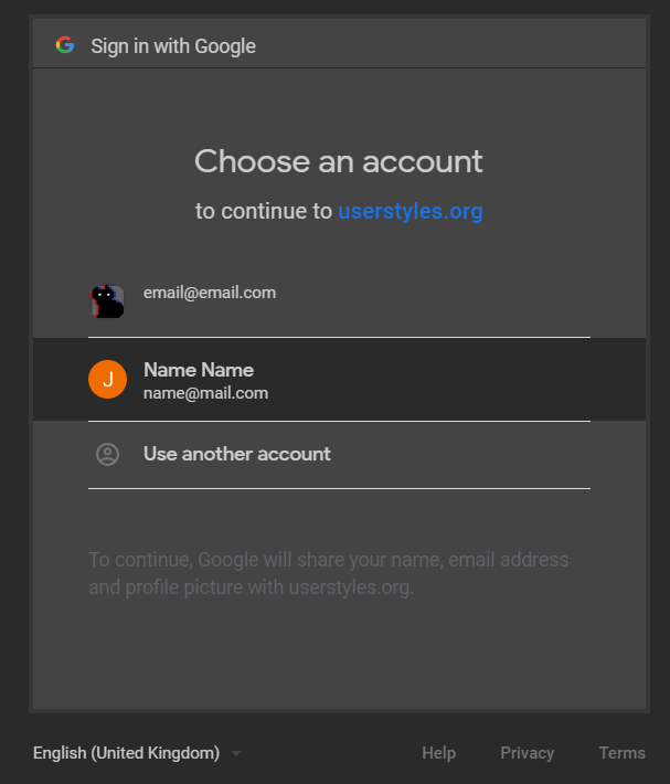 Dark Google Accounts