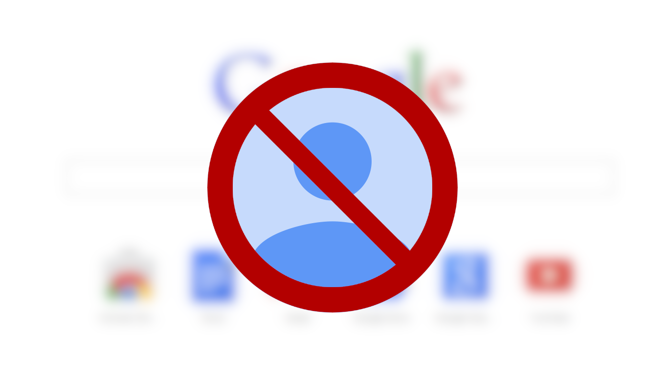 Hide avatar on Google services