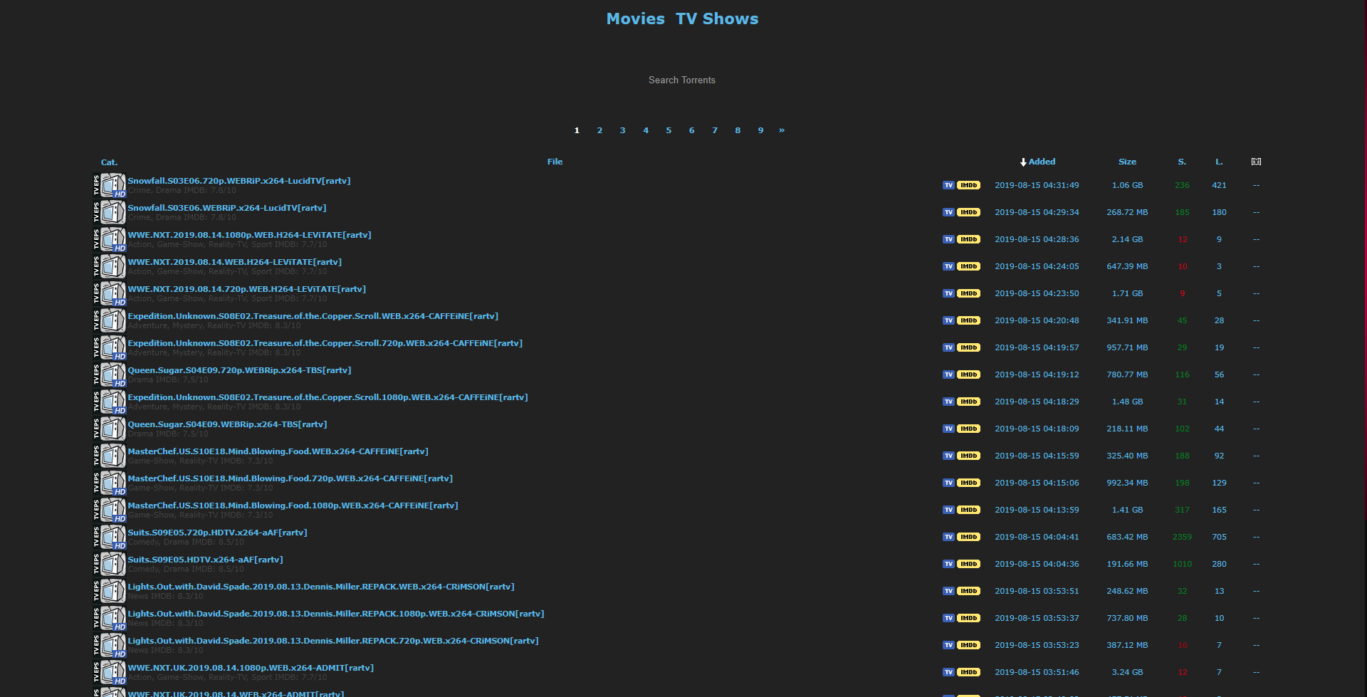 RARBG - Dark Minimalistic