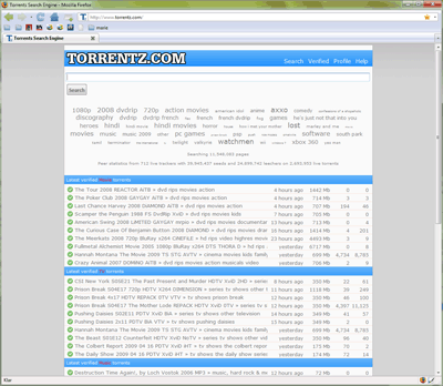Torrentz.com Modern Look