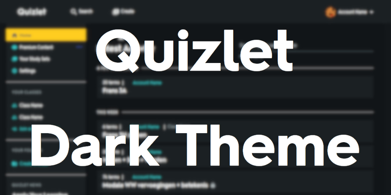 Better Quizlet Dark Theme [V1.8.2]