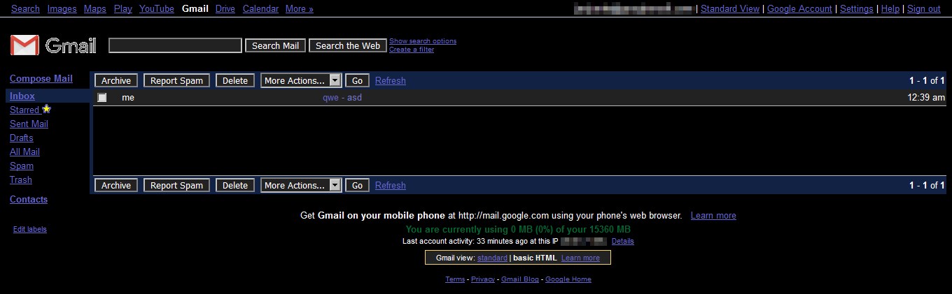 Dark GMail Basic