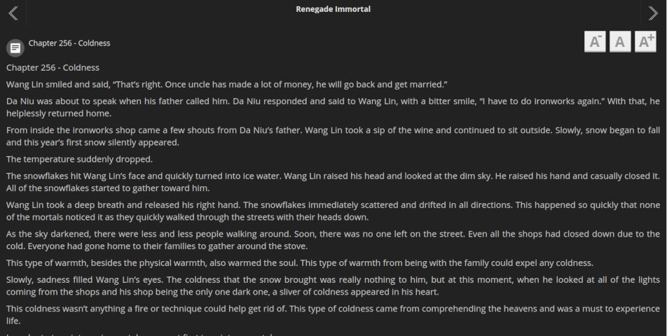 WuxiaWorld - clean reader