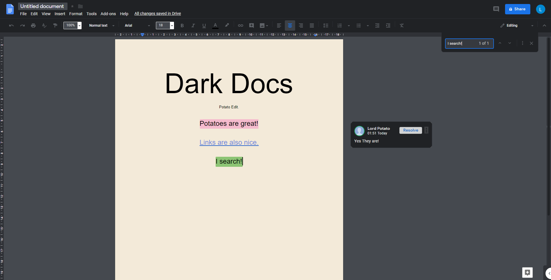 Dark Docs (2019) - Potato Edit