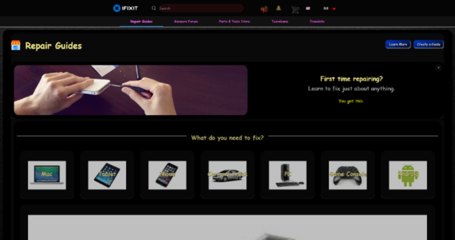ifixit Dark by BamaBraves