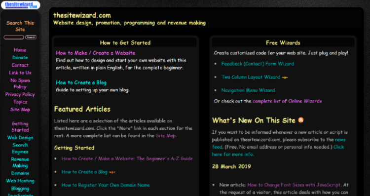 thesitewizard.com by BamaBraves