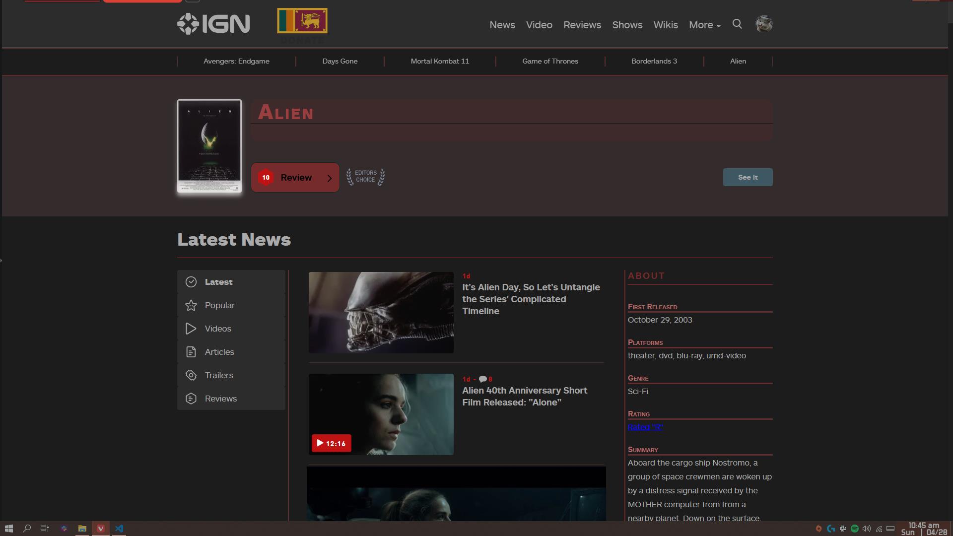 IGN - Dark - Red Accent