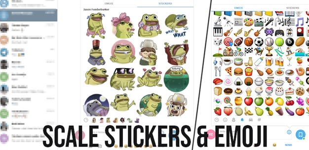 Bigger Emoji-/Sticker-Picker for Telegram Web