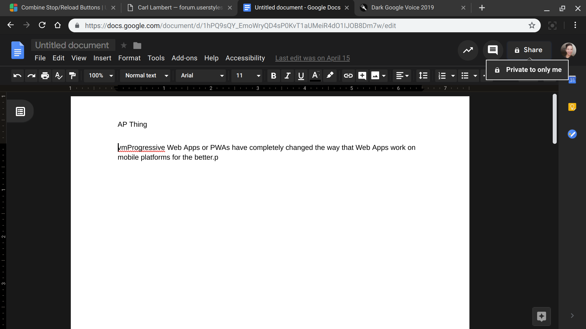 Google Suite 2019 Windows 10 Dark Mode