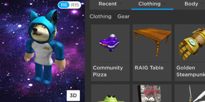 Roblox Space Avatar Background