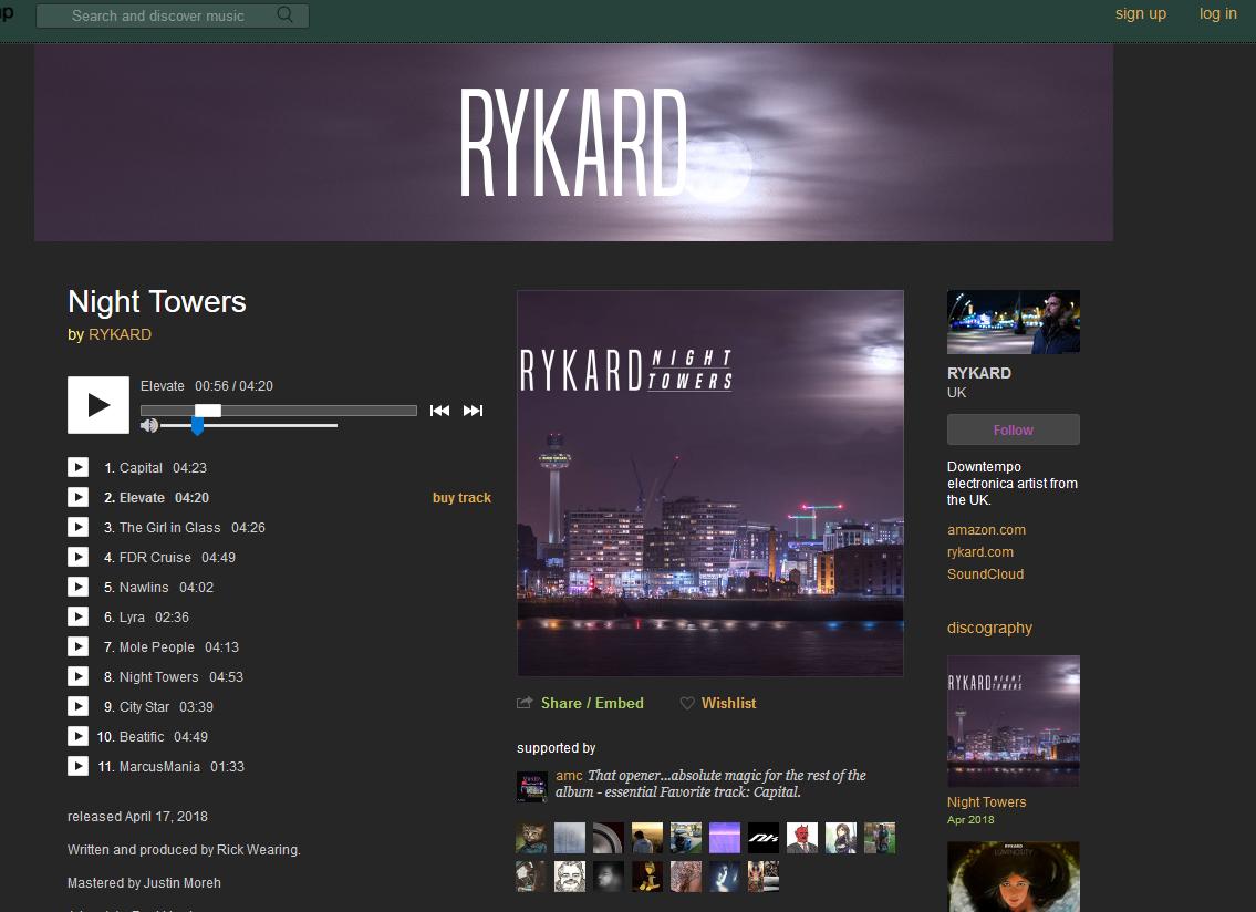 Bandcamp In Dark