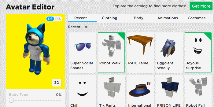Yellow Roblox Avatar Background