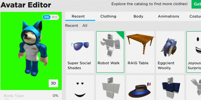 Green Screen Roblox Avatar Background
