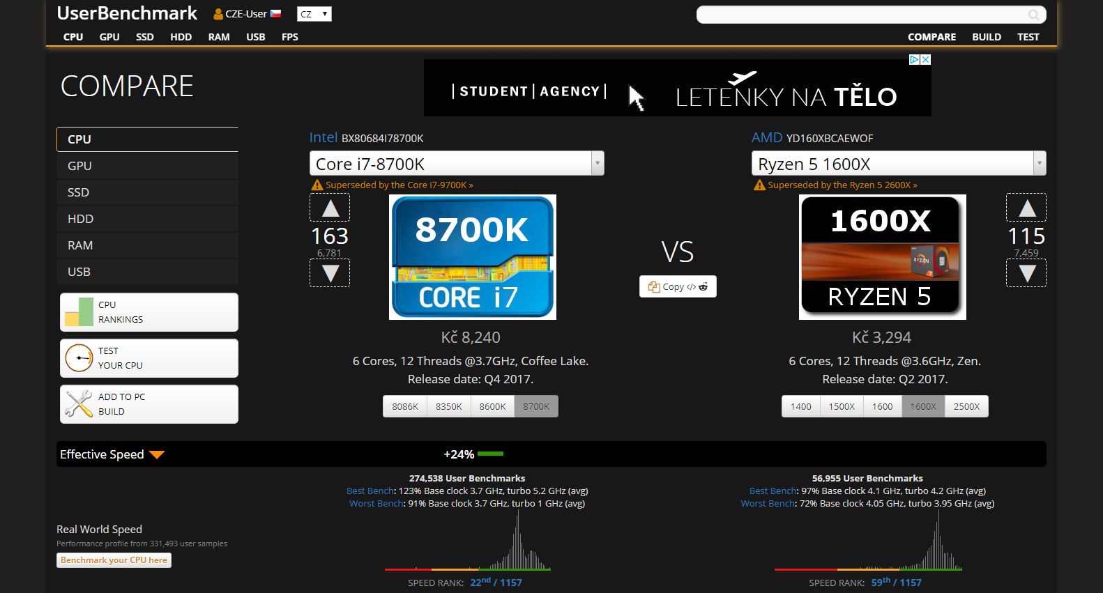 UserBenchmark Dark (Compare)