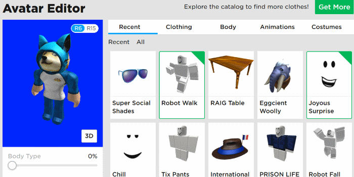 Blue Roblox Avatar Background