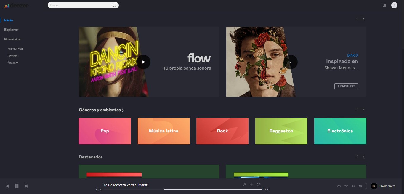 Deezer BlueDark 2019 [Chrome-Firefox]