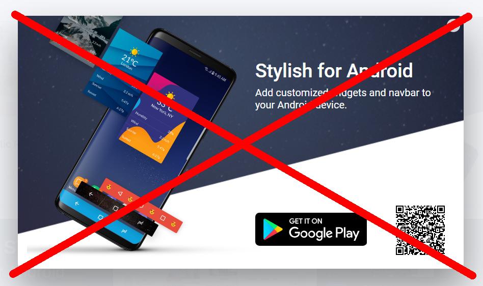 Remove Slylish for Android Ads on userstyles.org