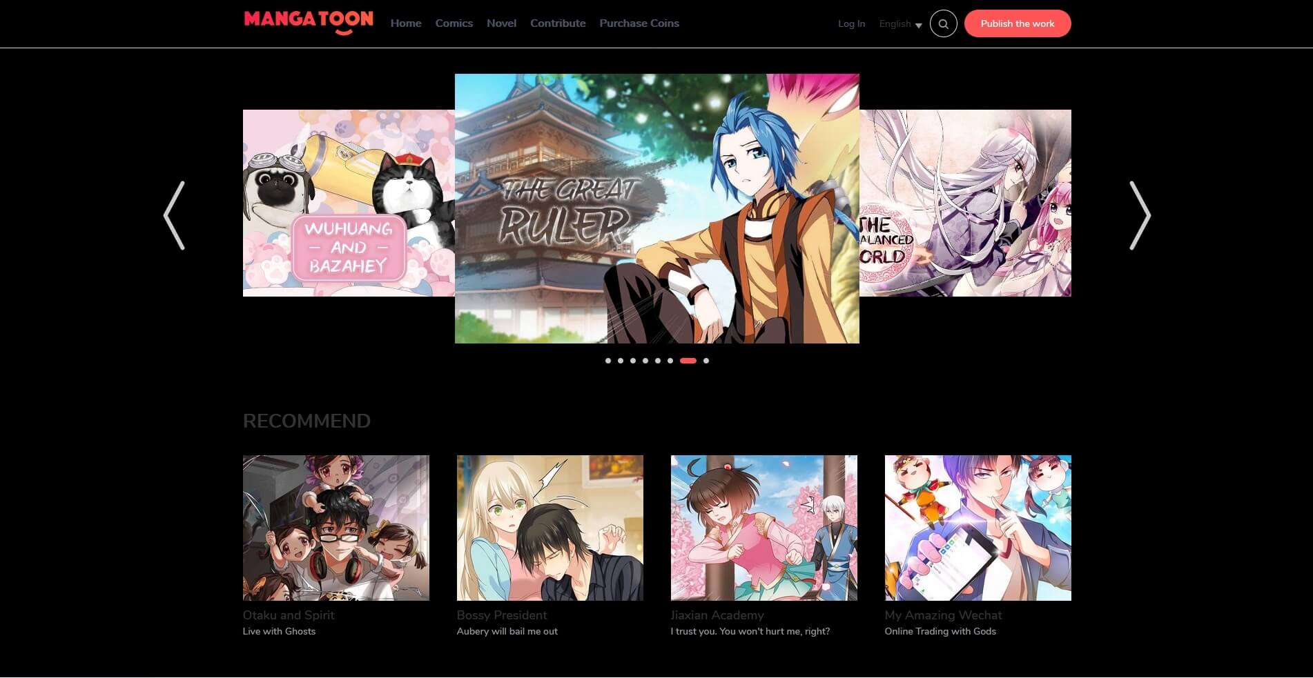 MangaToon Dark Theme