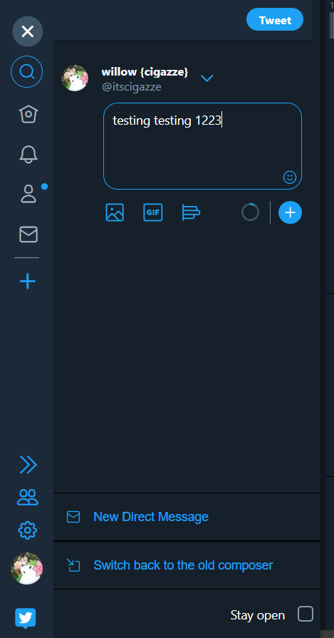 More compact tweetdeck composer