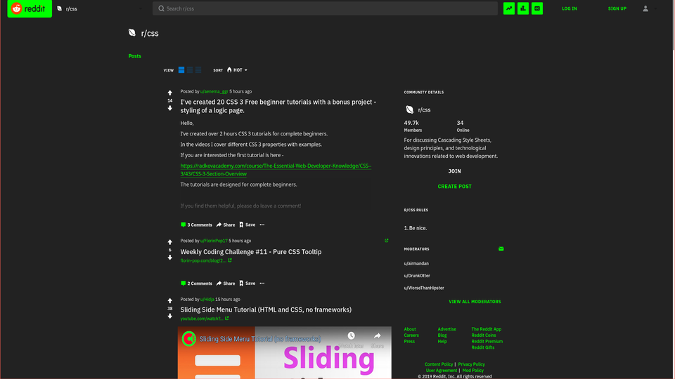 Reddit Minimal Lime on Dark