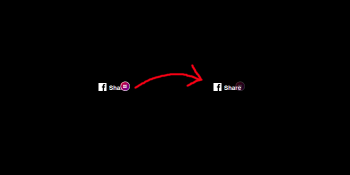 Less visible Facebook Container