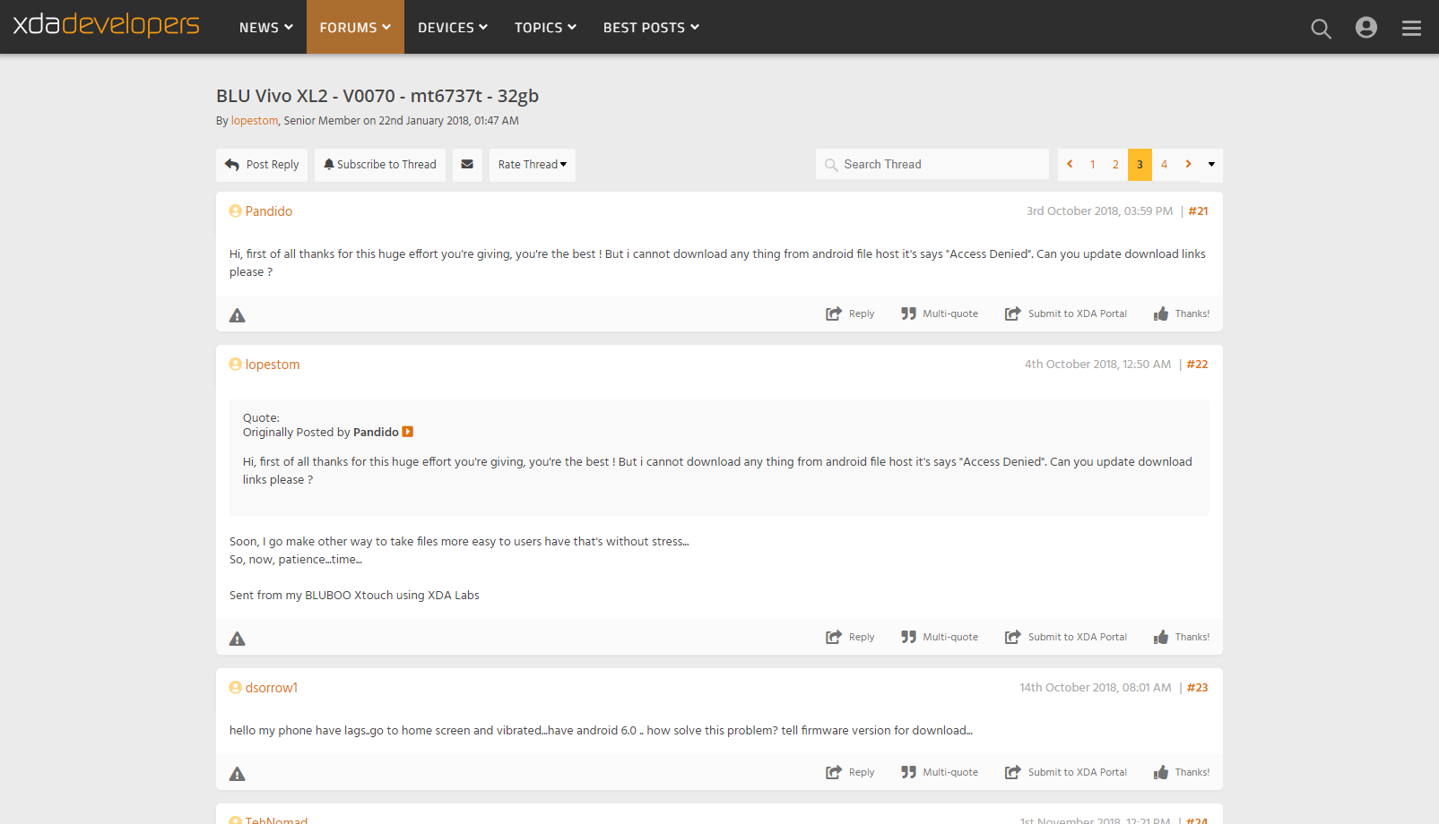 Unbloat XDA developers forums