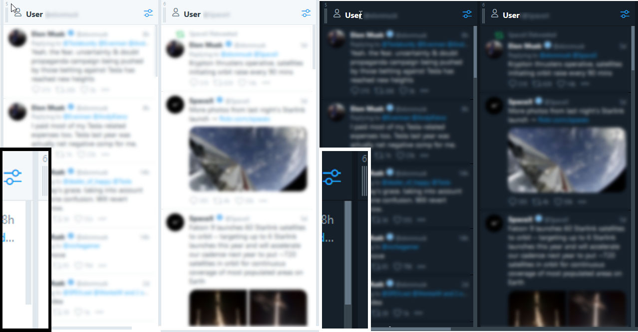 TweetDeck styled scrollbars for Firefox dark/light