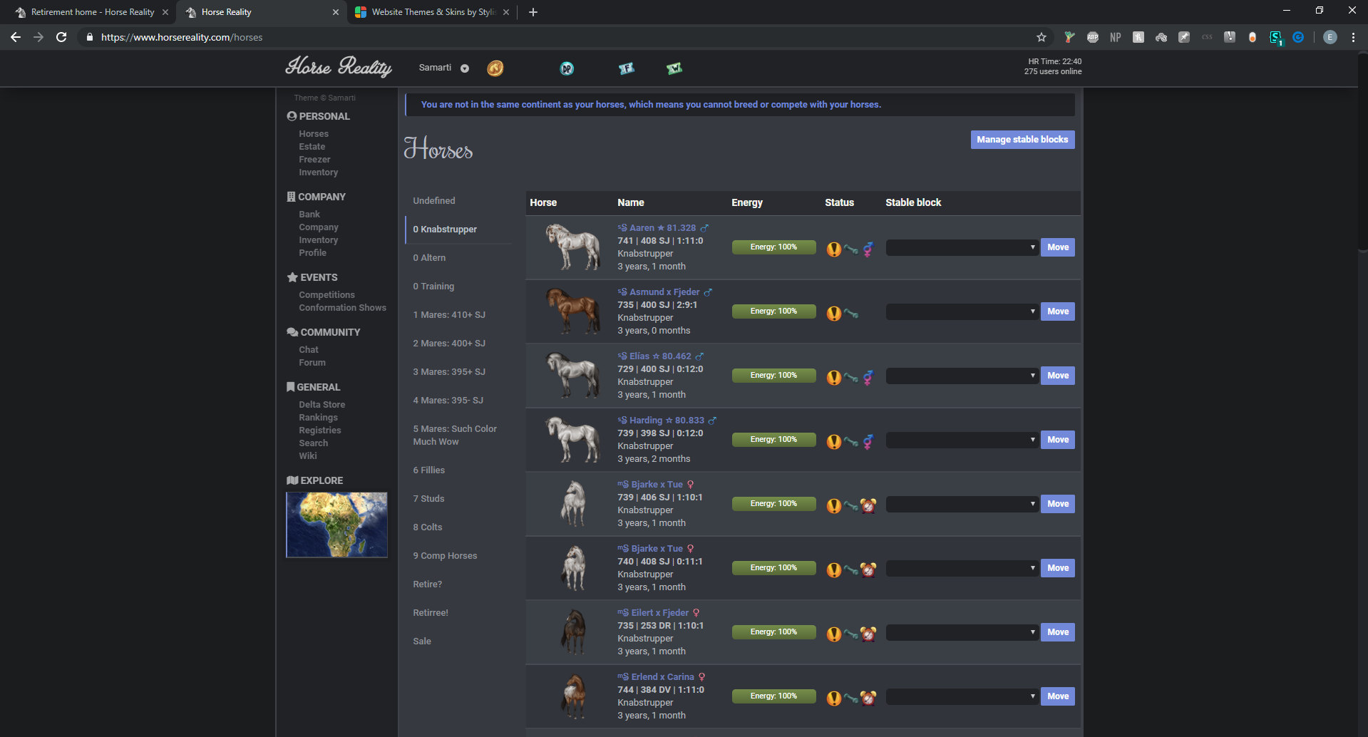 HR Dark Theme