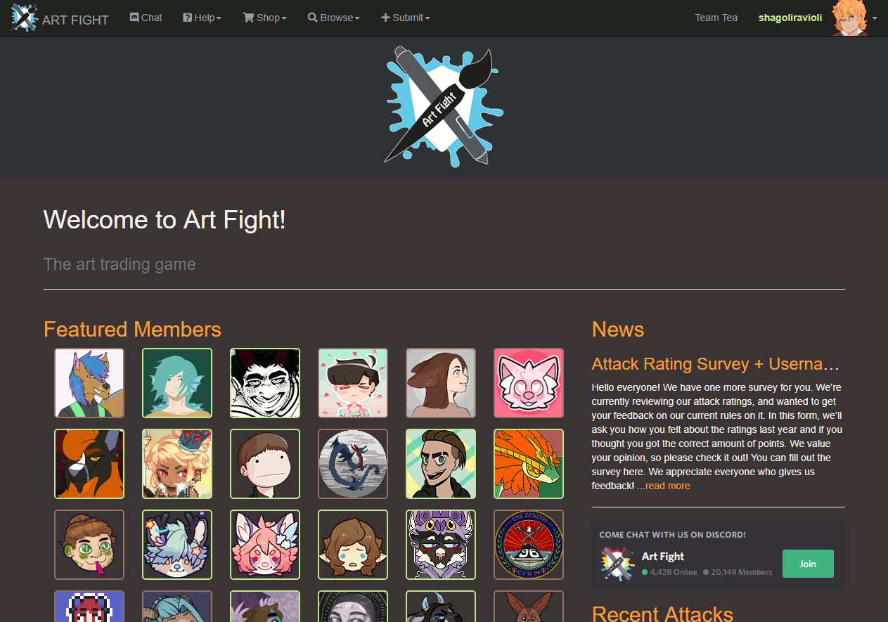 Autumn Breeze - Art Fight Dark Mode