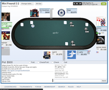 gPokr, kDice minimal