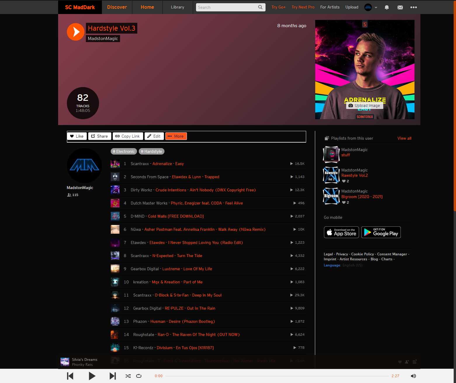 Soundcloud - MadDark (Night/Dark)