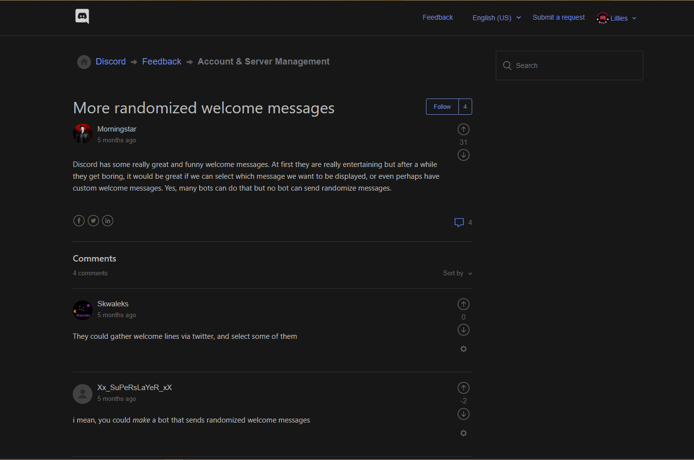 Dark Discord Support
