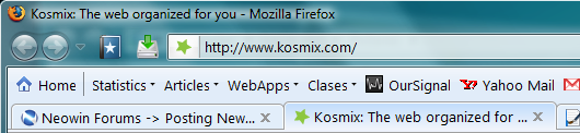 IE8 Bookmark & Tab Style