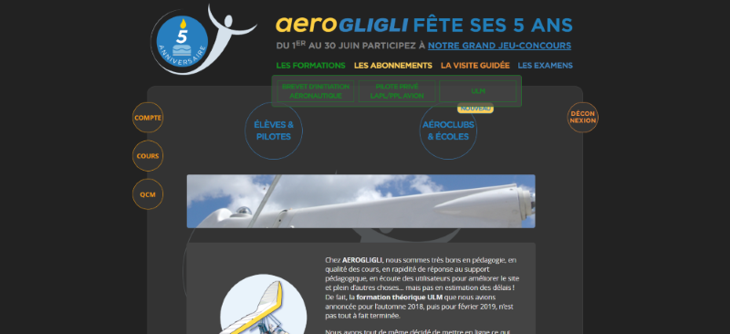 AeroGligli - Thème sombre