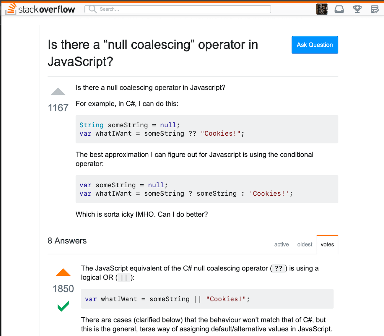 Stackoverflow code focus (Stackexchange)