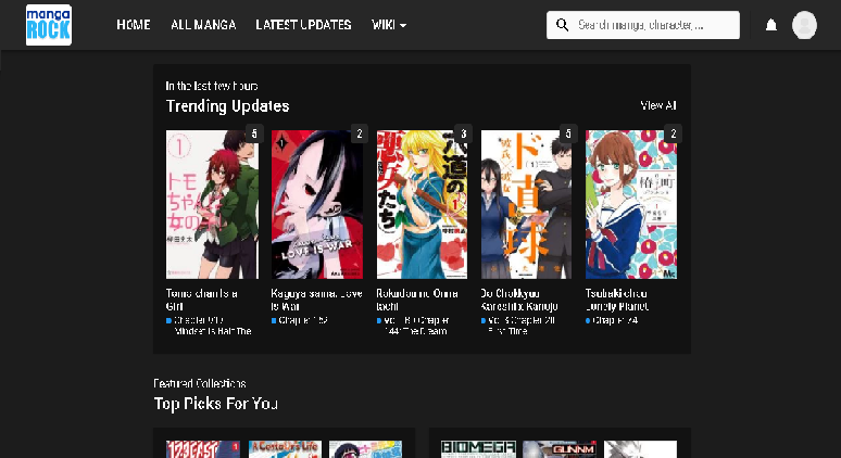 MangaRock - Dark Theme