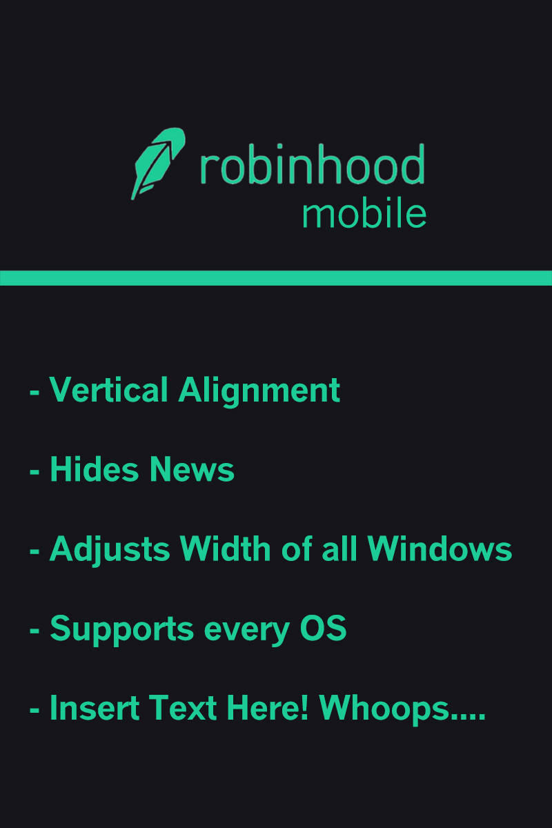 Robinhood (Mobile Web App)