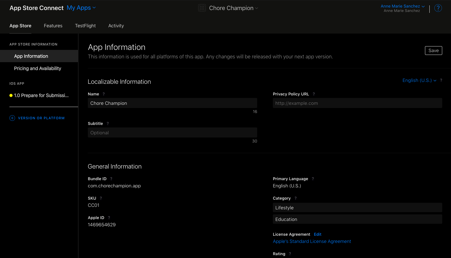 Apple Developer Panel Dark