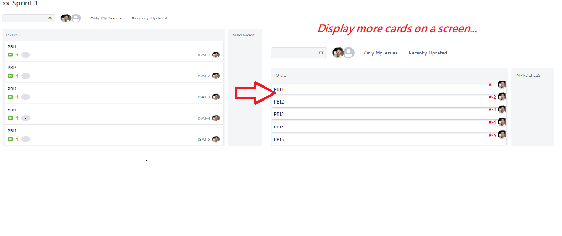 Jira Compact Board for Daily Scrum
