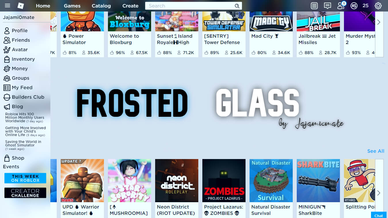 Roblox Frosted Glass