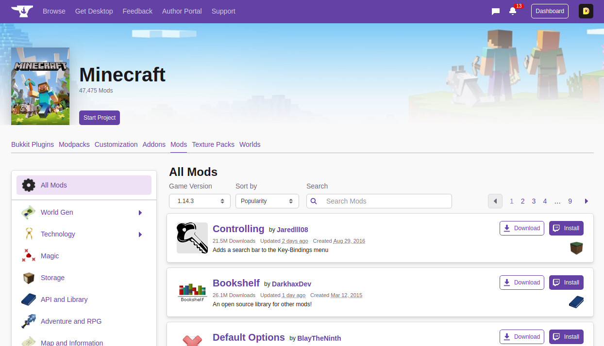 CurseForge but seems better